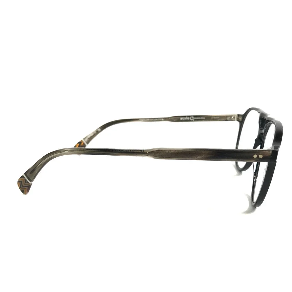Etnia Barcelona Eyeglasses Frame ES MERCADAL BK Black Aviator Full Rim 52-17-145